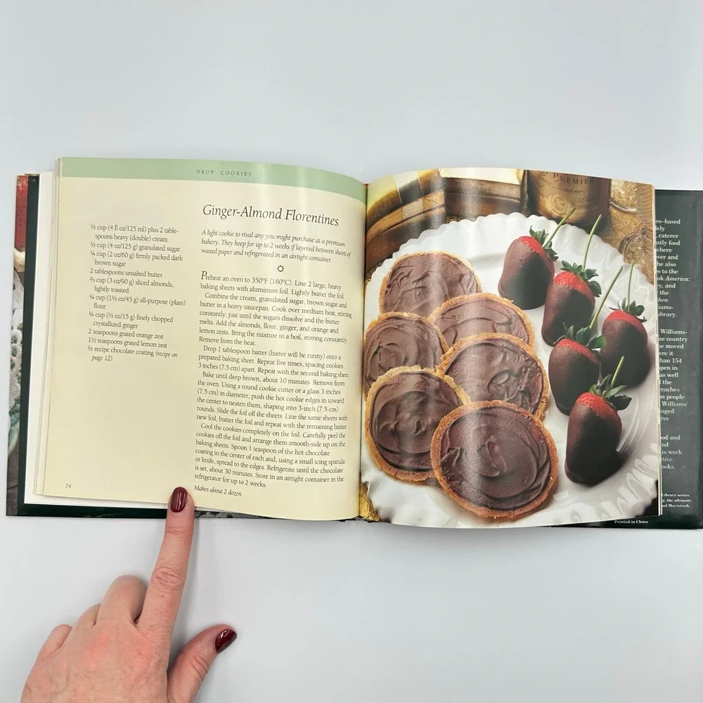 Williams-Sonoma Kitchen Library Lot 2 Pasta Sauces Cookies Biscotti Hardcover‎